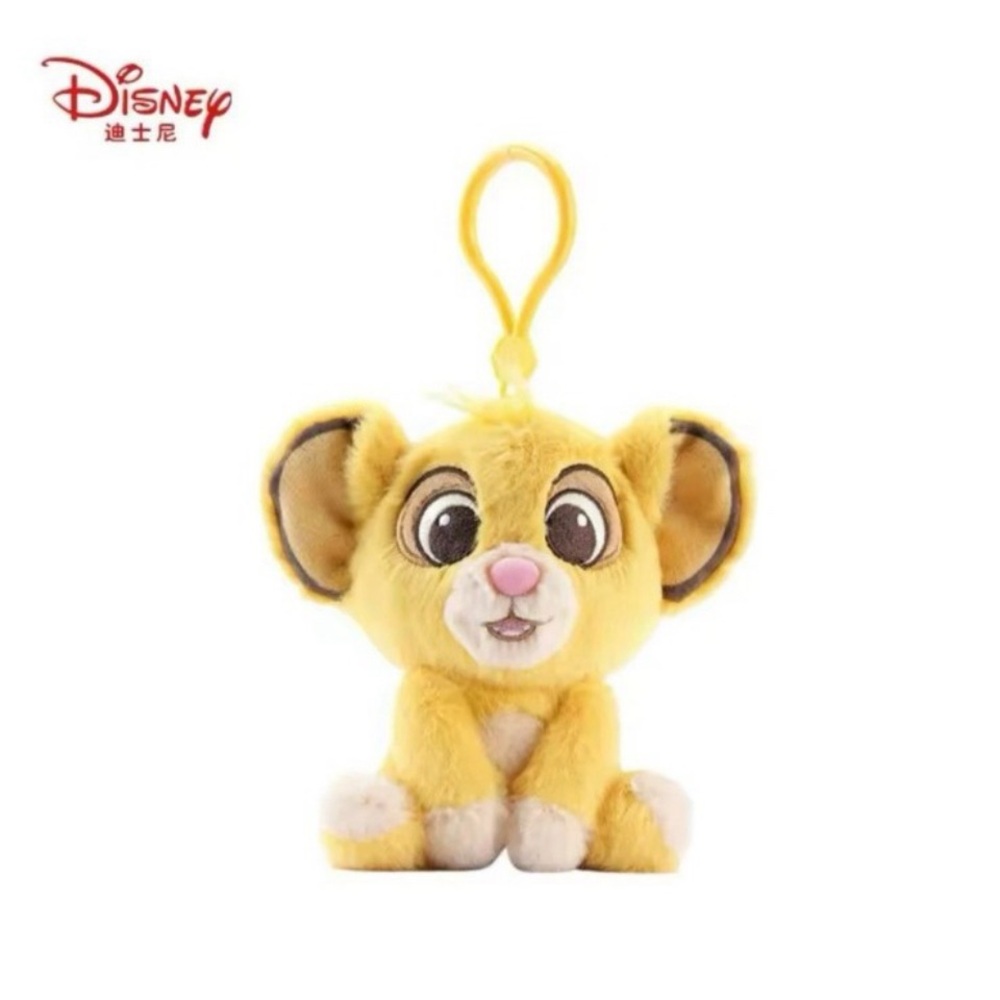 Disney Genuine The Lion King Cute Plush Baby Simba Pendant Keychain 11cm